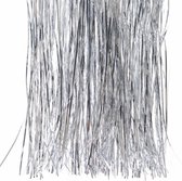 Decoris engelenhaar - 2x pakjes - zilver - 50 cm - folie/lametta slierten kerstversiering