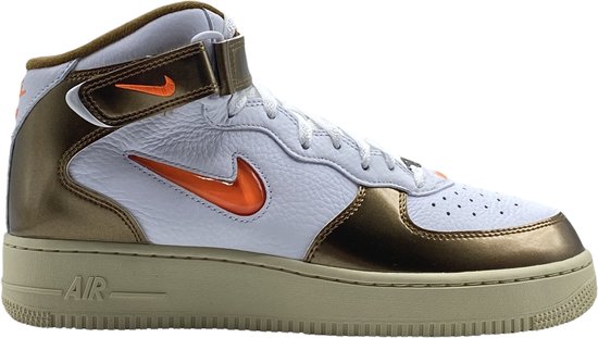 Air Force 1 Mid Jewel QS - Wit / Oranje / Marron - Taille 45,5