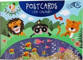 Cartes postales à colorier - Animaux