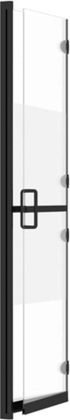 vidaXL - Inloopdouchewand - inklapbaar - 100x190 - cm - ESG-glas - halfmat