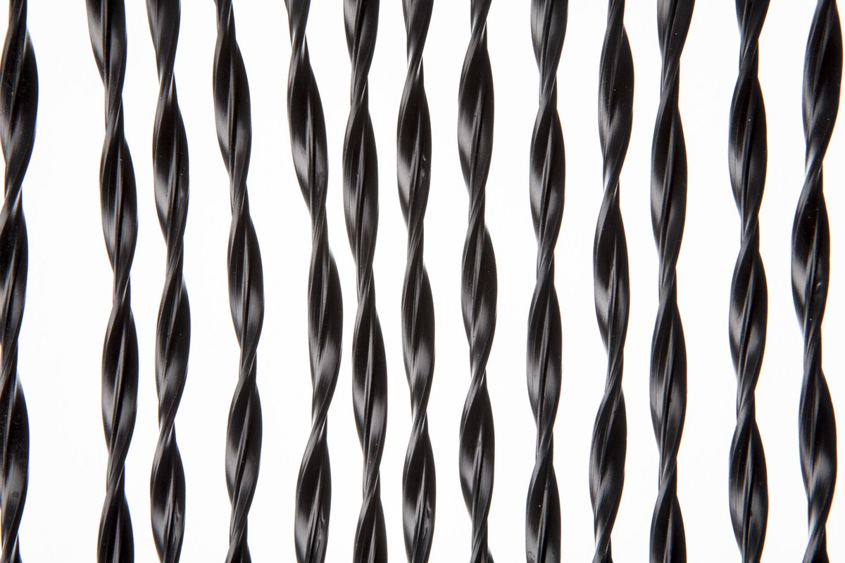 2LIF Paris Zwart Vliegengordijn deur - 93 x 210 cm