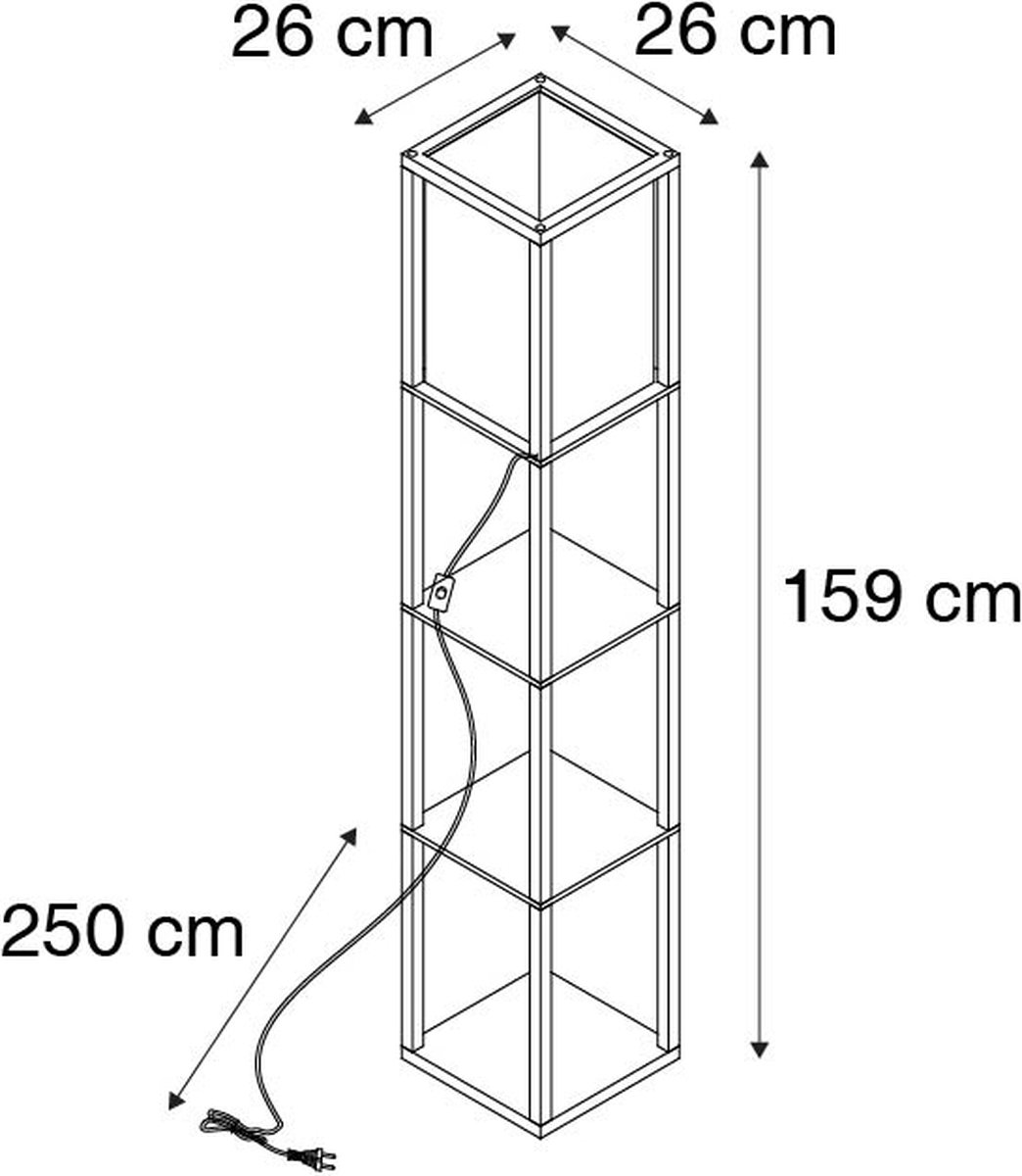 QAZQA stojan - Moderne Vloerlamp thumbnail 6