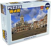 Puzzel Huis - Lucht - Delft - Legpuzzel - Puzzel 1000 stukjes volwassenen