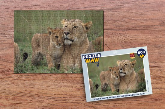 Puzzel Leeuw - Welp - Wild - Legpuzzel - Puzzel 500 stukjes
