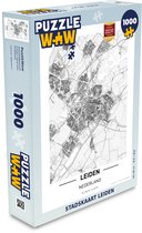 Puzzel Stadskaart Leiden - Legpuzzel - Puzzel 1000 stukjes volwassenen - Plattegrond