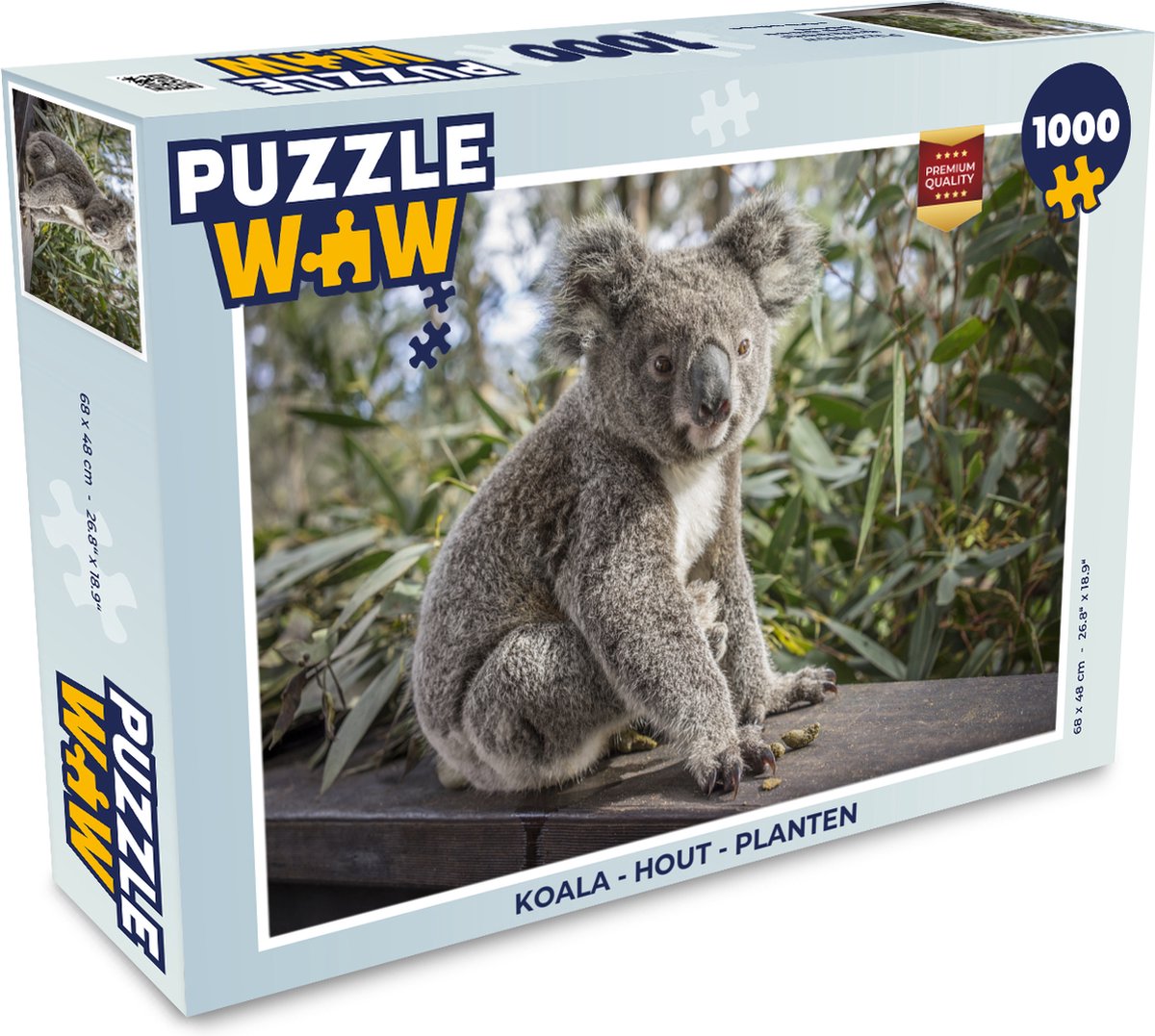 Puzzle Koala - Bois - Plantes - Puzzle - Puzzle 1000 pièces adultes | bol.