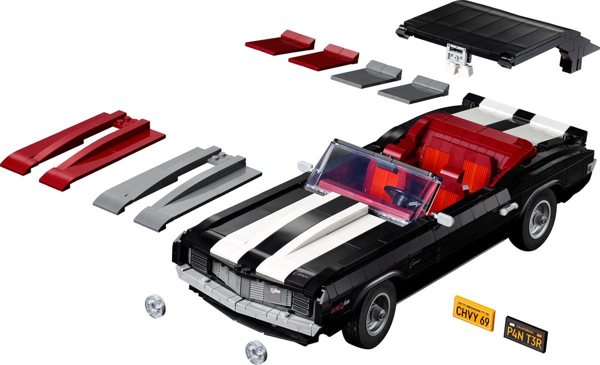 LEGO Icons Chevrolet Camaro Z28 Klassieke Modelauto, Bouwpakket voor Volwassenen - 10304 – foto 6