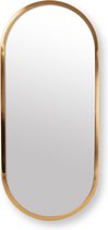 vtwonen Ovale Spiegel - Ovaal - Goud - 50 x 20 cm