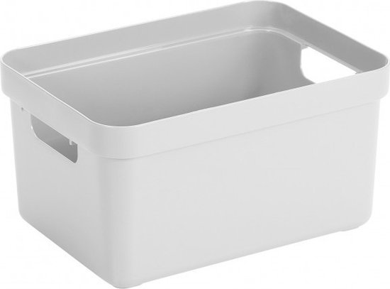 6x Boîtes de rangement Witte / boîtes de rangement / paniers de rangement en plastique - 13 litres - paniers de rangement / boîtes / bacs - rangement