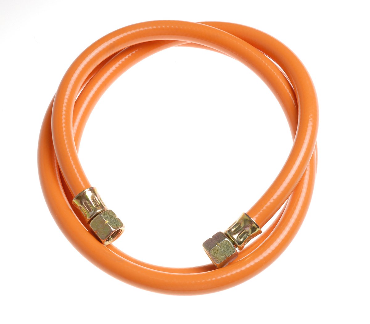 Gimeg Gasslang pvc 1/4 links bi X 1/4 links bi1,5m - Gasslangen - Oranje
