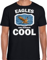 Dieren arenden t-shirt zwart heren - eagles are serious cool shirt - cadeau t-shirt zeearend/ arenden liefhebber XXL