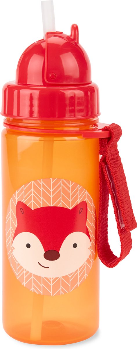 Skip Hop Zoo Straw Bottle, Fox 