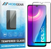 Mobigear Screenprotector geschikt voor TCL 30 Plus Glazen | Mobigear Premium Screenprotector - Case Friendly - Zwart