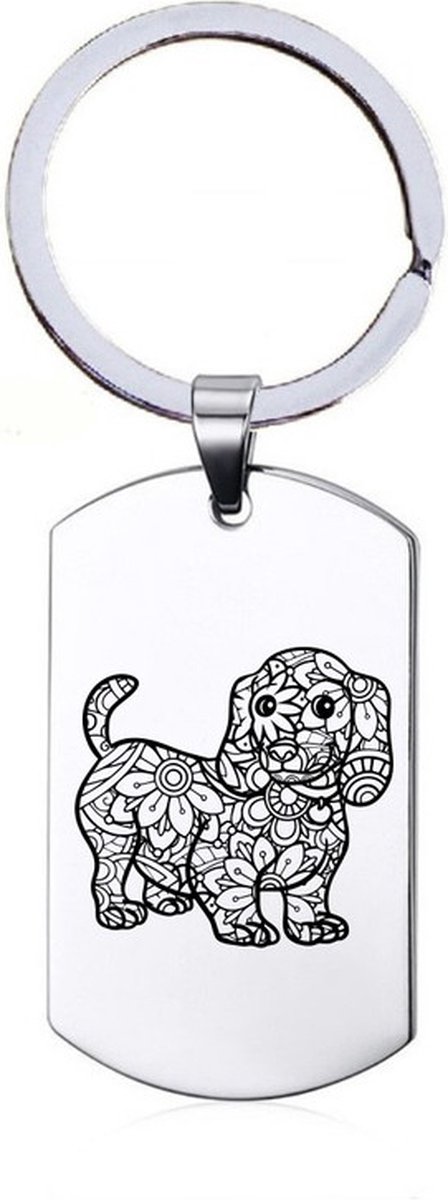 Sleutelhanger RVS - Hond