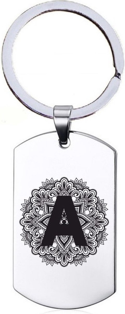Sleutelhanger RVS - A Mandala