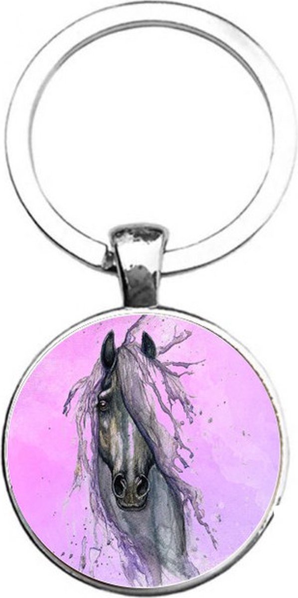 Sleutelhanger Glas - Paard