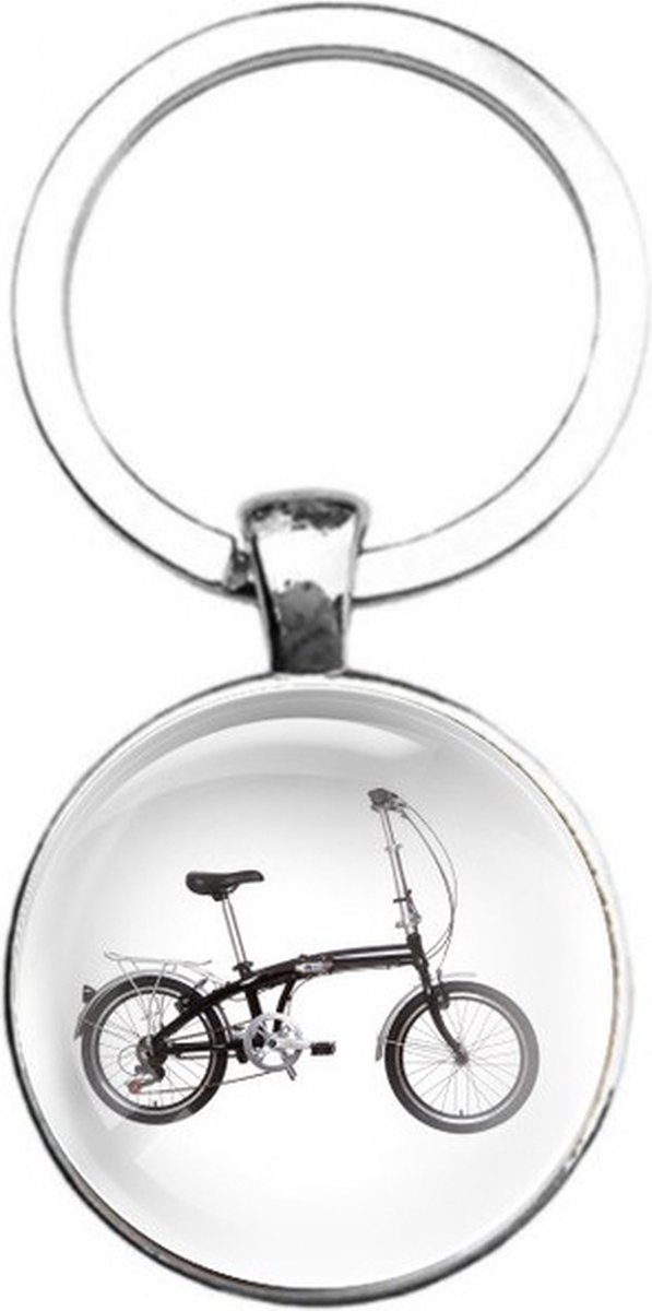 Sleutelhanger Glas - Vouwfiets