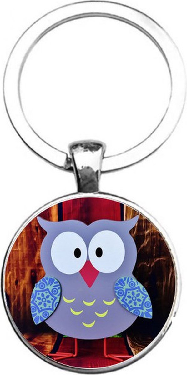 Sleutelhanger Glas - Uil