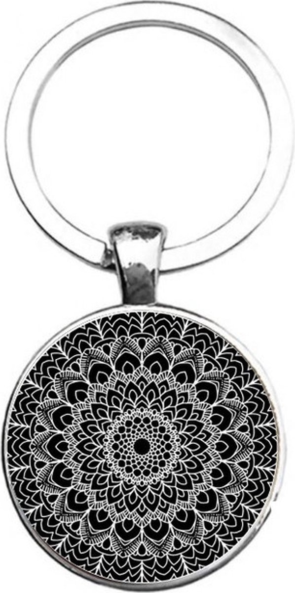Sleutelhanger Glas - Mandala