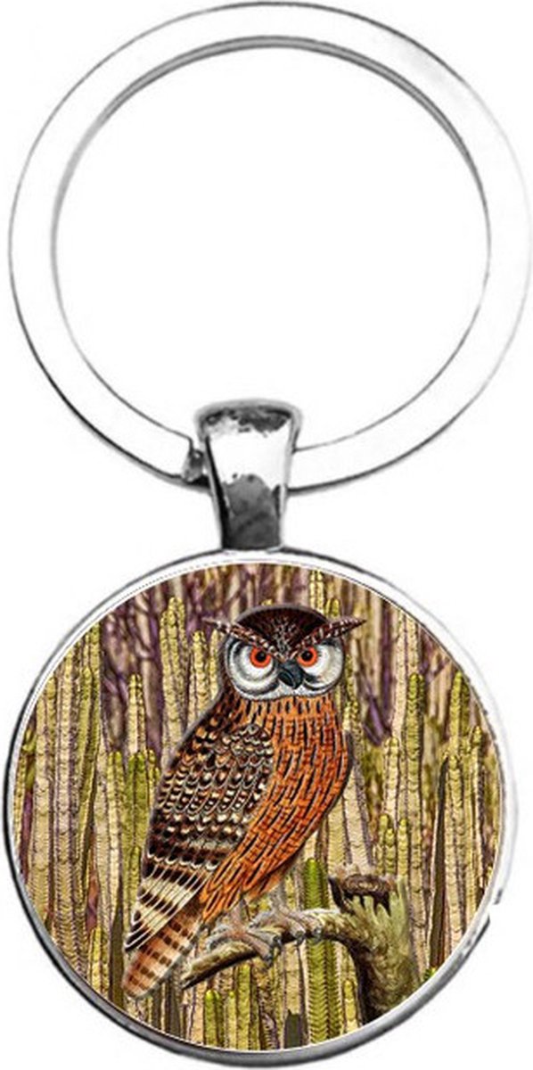 Sleutelhanger Glas - Uil