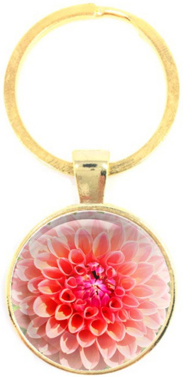 Sleutelhanger Glas - Bloem