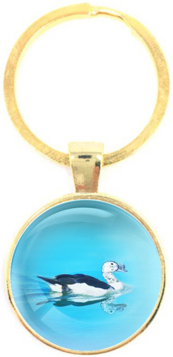 Sleutelhanger Glas - Eend