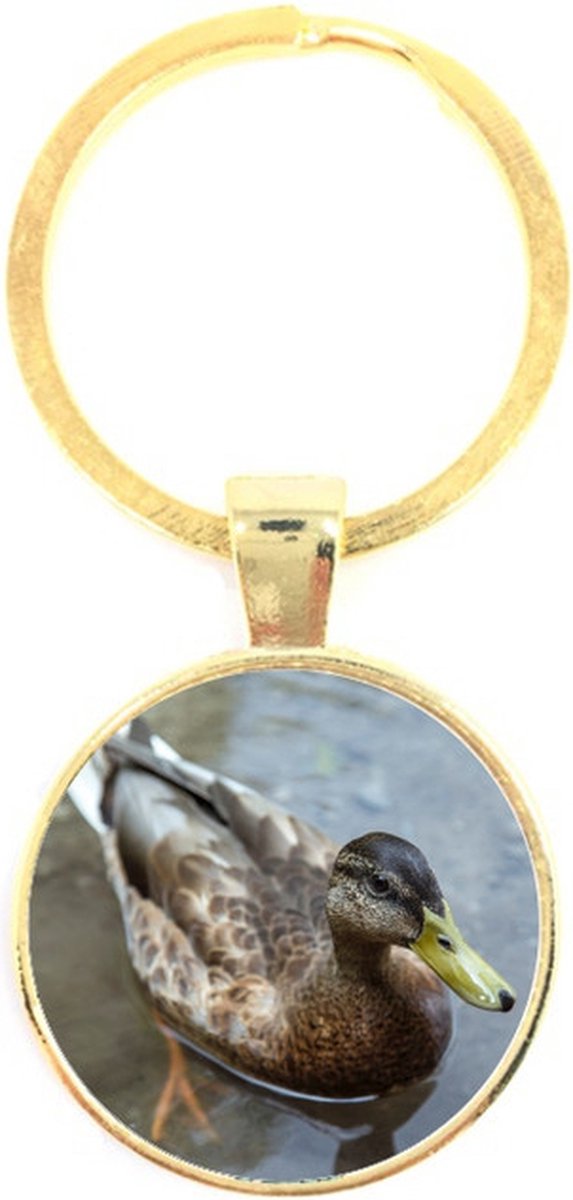 Sleutelhanger Glas - Eend