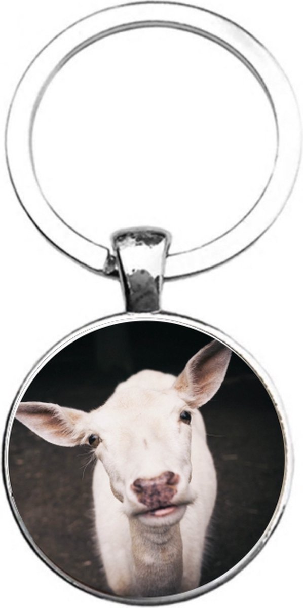 Sleutelhanger Glas - Geit