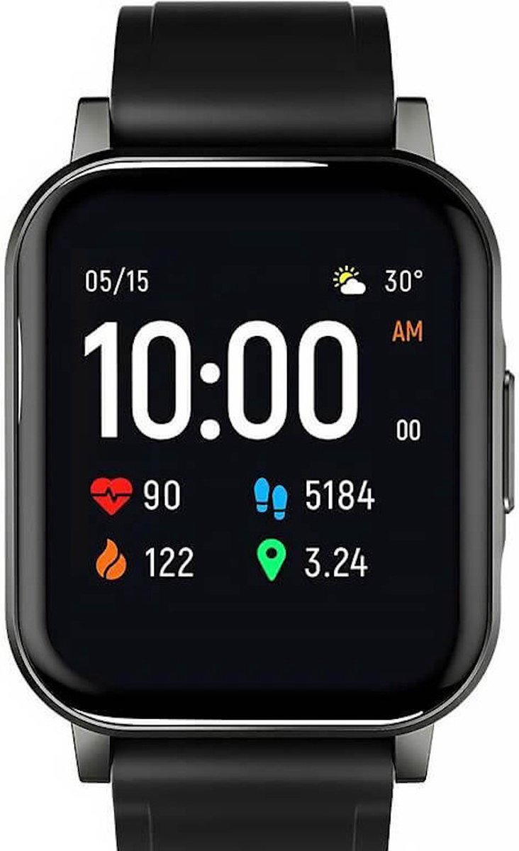 Xiaomi Haylou LS02 Smartwatch - Sporthorloge - Hartslagmeter - Bluetooth 5.0 - 2.5D Tempered Glass - IP68 Stof en waterdicht - 320 PPI - Haylou APP - haylou