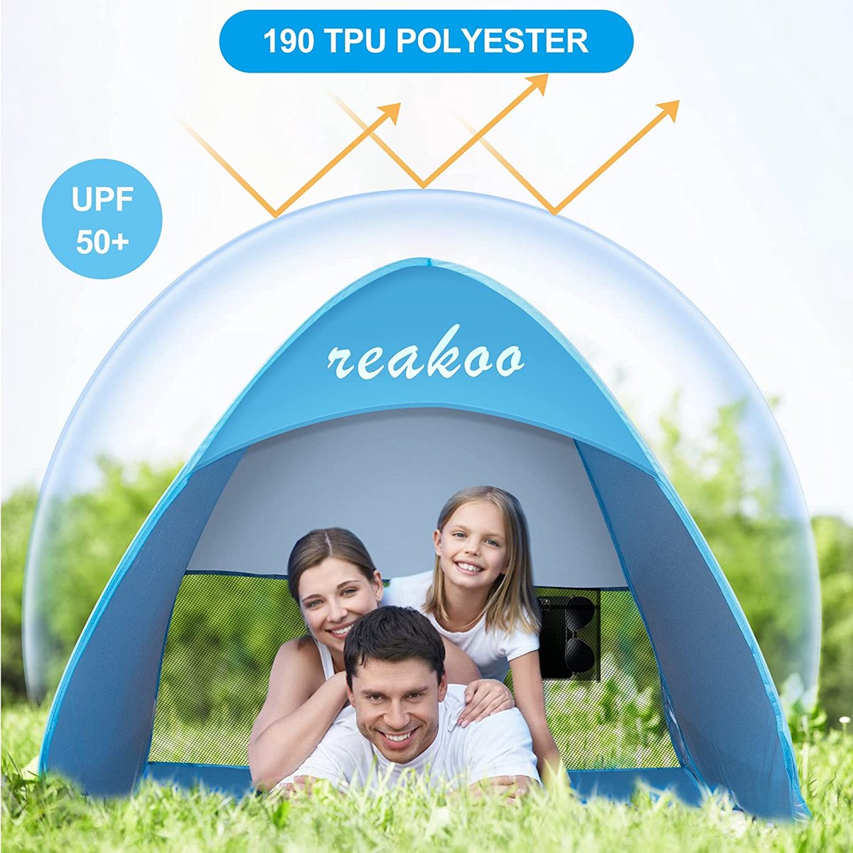 Tente de Camping, Tente Pop up 4 Personnes, Tente Dôme Familiale