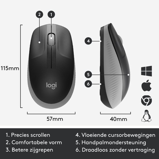 Logitech M190 (Grey)