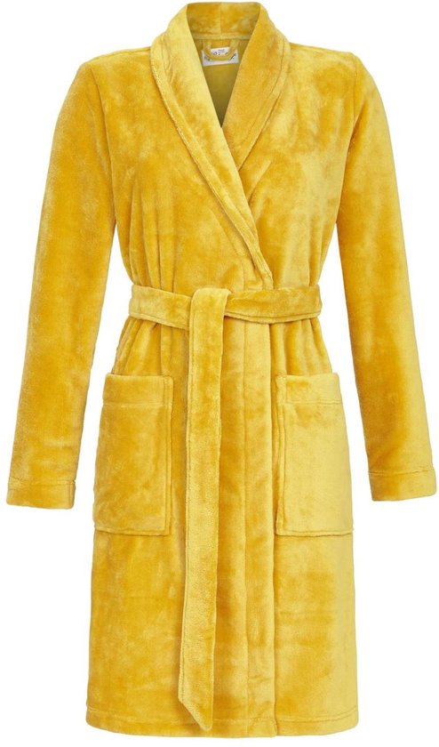 LINNICK Flanel Fleece Badjas Leopard - bruin