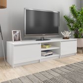 Prolenta Premium - Tv-meubel 140x40x35,5 cm spaanplaat hoogglans wit