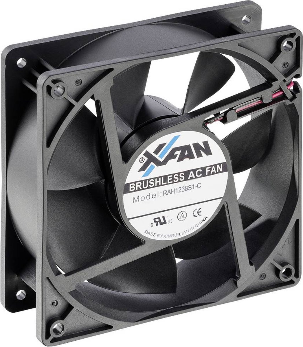 X-Fan RAH1238S1-C Axiaalventilator 230 V/AC 180 m³/h (l x b x h) 120 x 120 x 38 mm