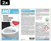2x HG toilet renovatiekit  - 500ml - extreem sterk - volledige kit