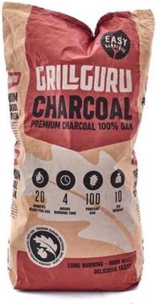 Bol.com Grill Guru Kamado Charcoal Oak 10kg - Europese Eik Houtskool - Premium Kwaliteit voor Jouw BBQ aanbieding