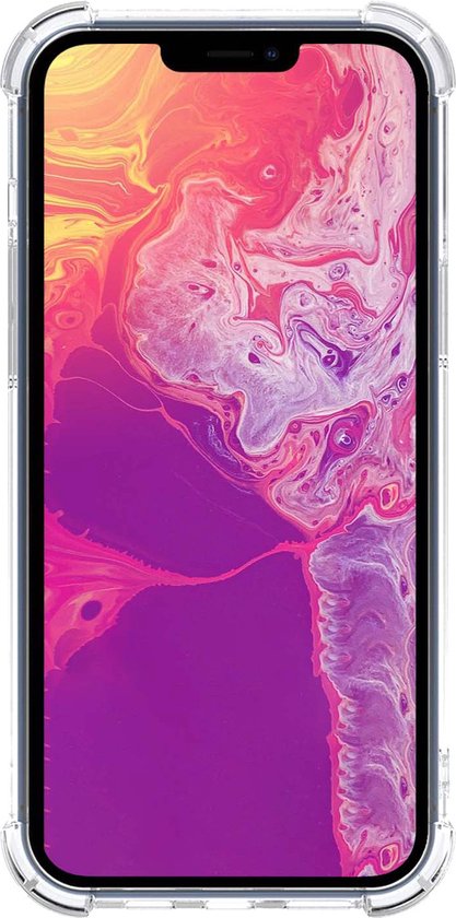 Coque pour iPhone 14 Pro Shock Case et porte-cartes avec 2x protecteurs d'écran en Tempered Glass - Coque pour iPhone 14 Pro Protecteur d'écran en verre de protection porte-cartes - Transparent