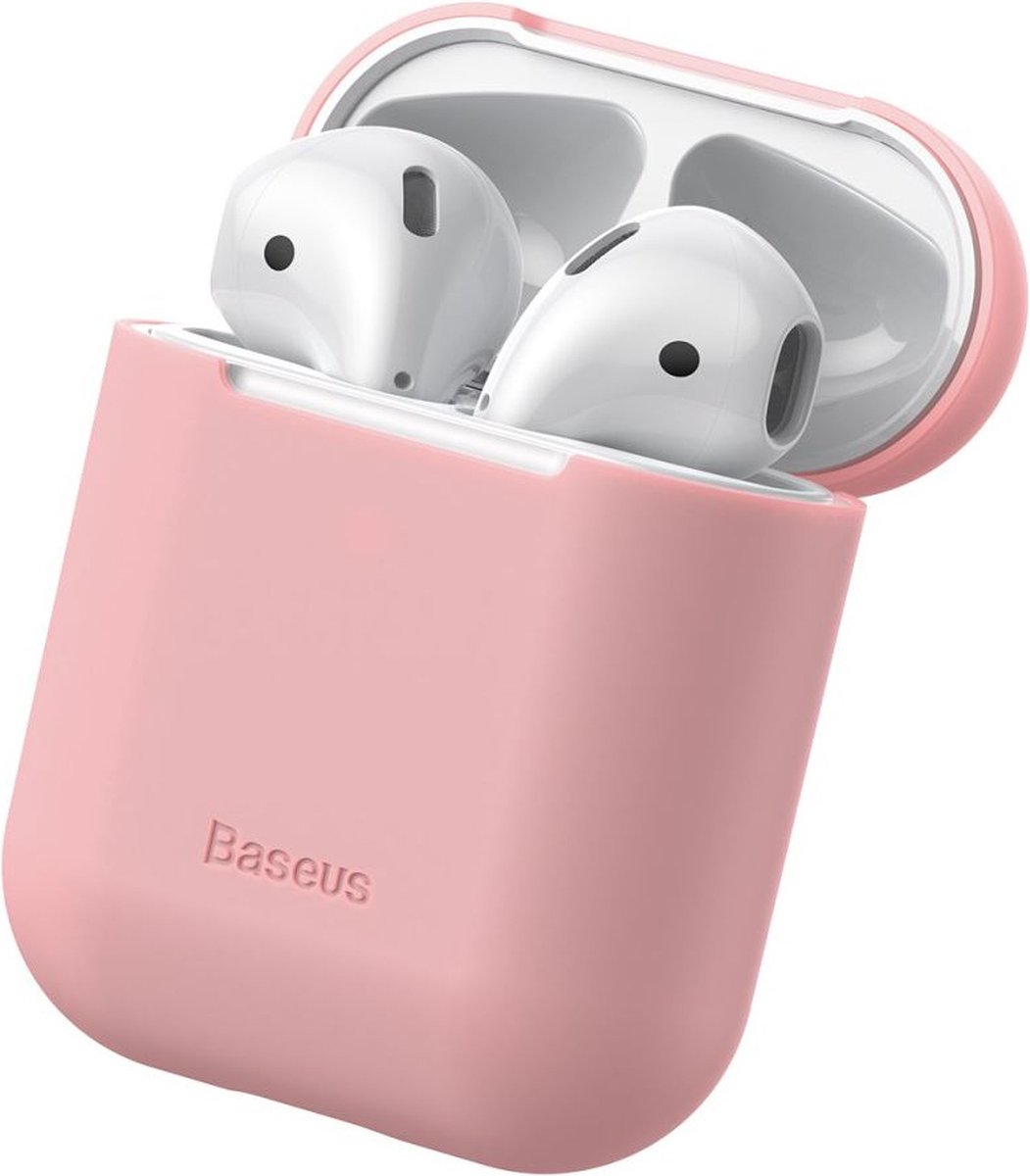 Baseus Silicone Case voor Apple AirPods - Roze