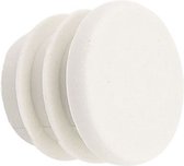 Bouchon d'impact - rond - 35 mm - blanc - plastique - 10 pièces