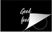KitchenYeah® Inductie beschermer 91.6x52.7 cm - Quotes - Eten - Spreuken - Good food - Kookplaataccessoires - Afdekplaat voor kookplaat - Inductiebeschermer - Inductiemat - Inductieplaat mat