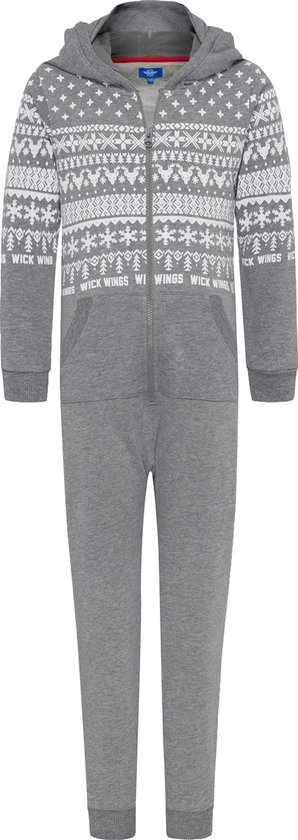 Wick Wings - Winter - Onesie - Jumpsuit - 100% Katoen - Nekkussen - 158/164