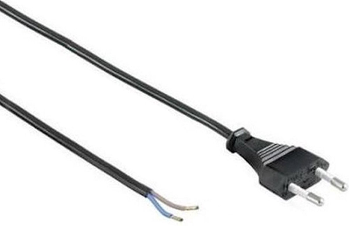 VB Extend - Euro aansluitsnoer 2x0.75 - 2 meter - Zwart