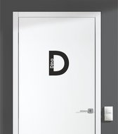Deursticker - Dina - Zwart 12x14