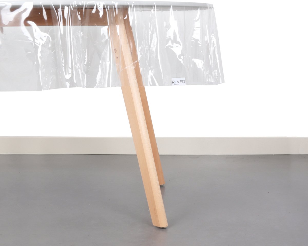 Raved Transparant Tafelzeil 140x240 cm - PVC - Glashelder - Afwasbaar & Beschermend