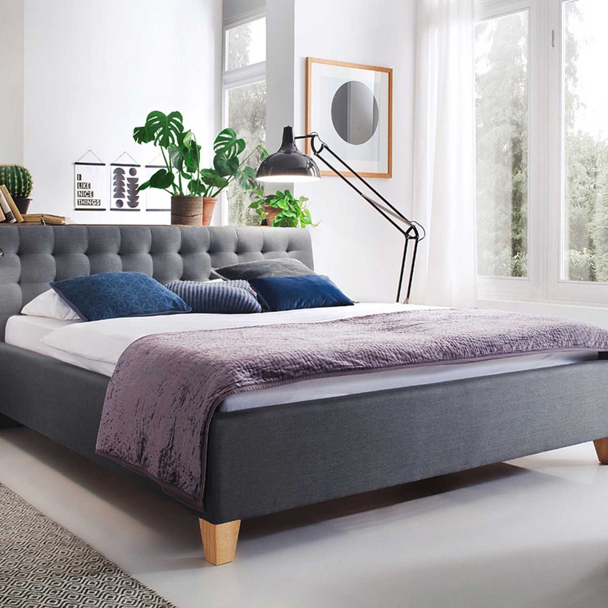 Meise - Bed Camille - 140x200 - Grijs