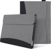 Hoes geschikt voor Microsoft Surface Pro 4/5/6/7 - Wallet book Case - 12.3 inch - Grijs