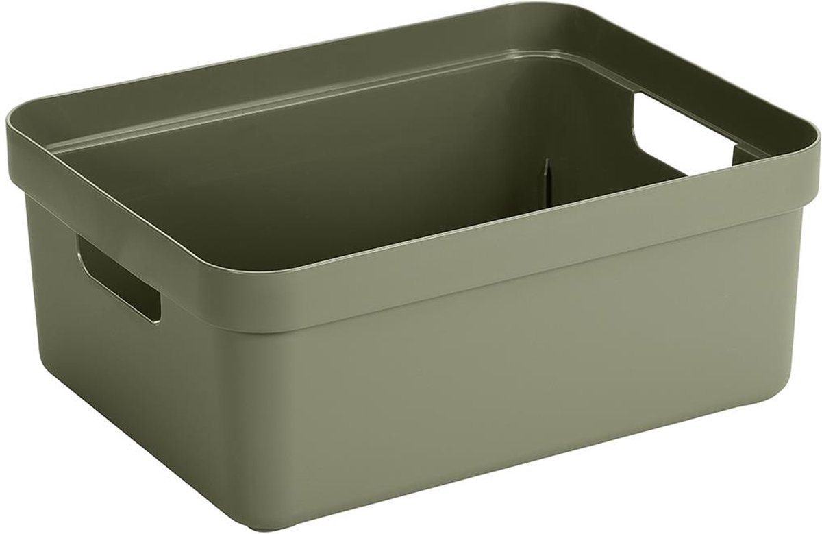 Sunware - Sigma home opbergbox 24L donker groen - 44,5 x 34,5 x 18 cm