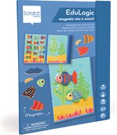 Scratch EduLogic Book: Mix&Match/GEKLEURDE VISJES 18,2x25,6x1,3cm (gesloten), 51,5x25,6x1cm (open), magnetisch, 3+
