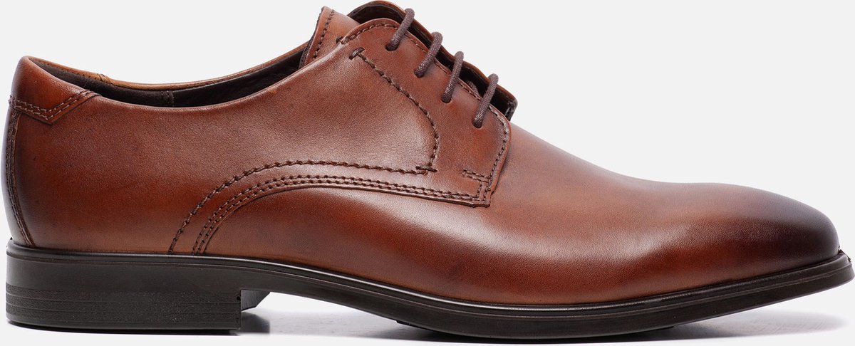 Ecco Melbourne veterschoenen cognac Leer - Maat 47