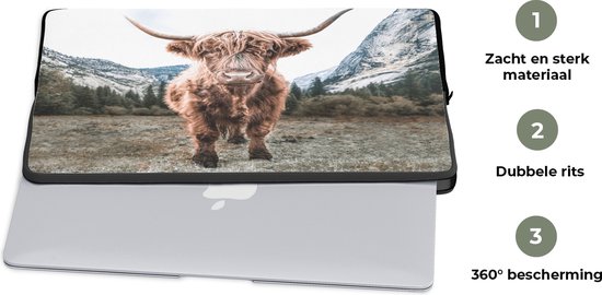 Housse ordinateur 15 pouces - Scottish Highlander - Berg - Animaux - Housse ordinateur